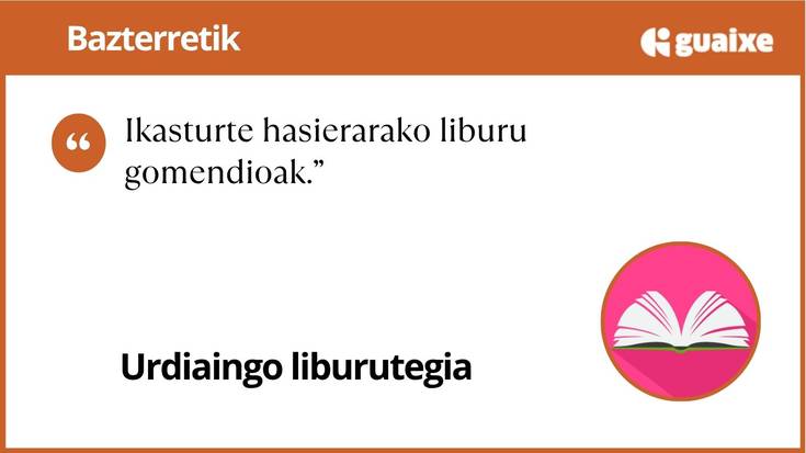 Ikasturte hasierarako liburu gomendioak