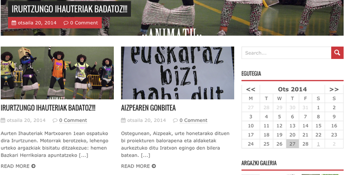 Irurtzun Euskaraz bloga berritu da