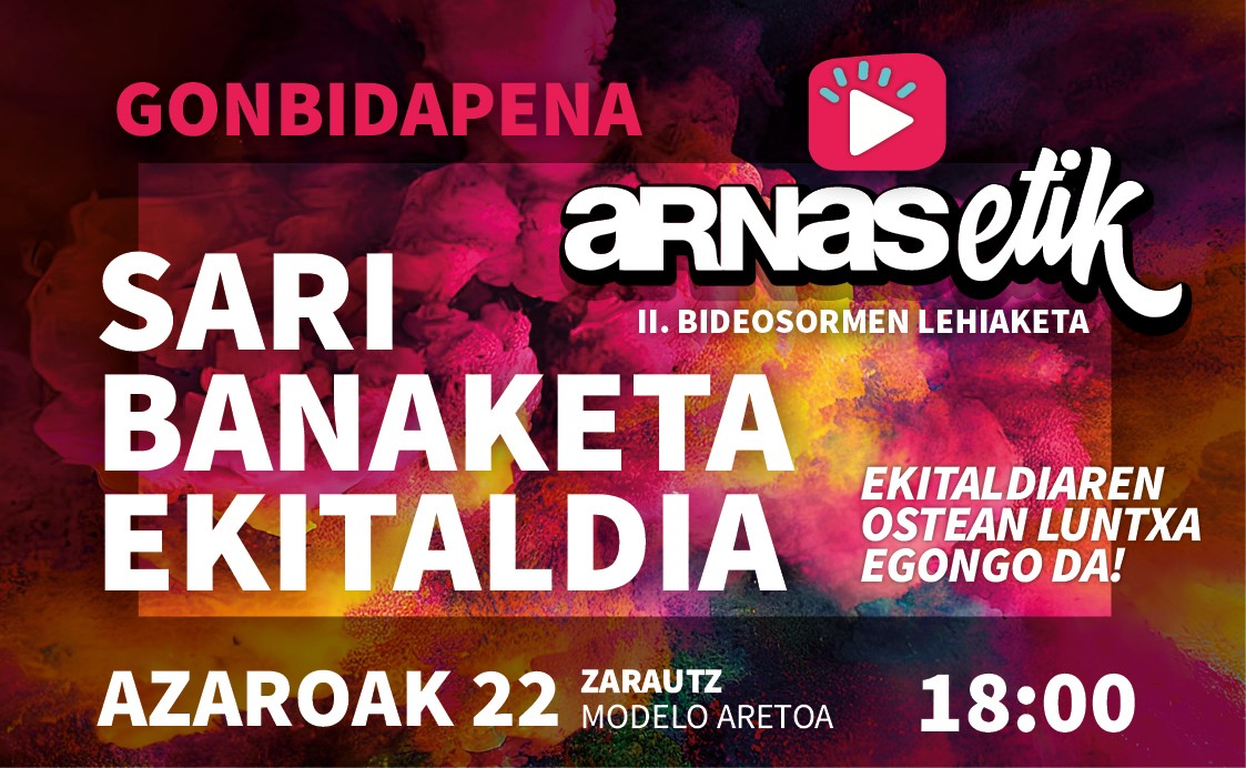 ARBIZUKO HERRI ESKOLAKO IKASLEAK ARNASETIK II.BIDEOSORMEN LEHIAKETAKO FINALISTA