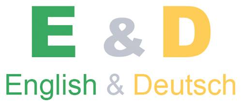 E&D ENGLISH&DEUTSCH logotipoa