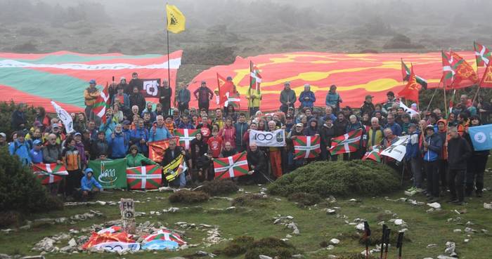 Aldarrikapena eta festa Euskal Herriko Erdigunera Ibilaldian