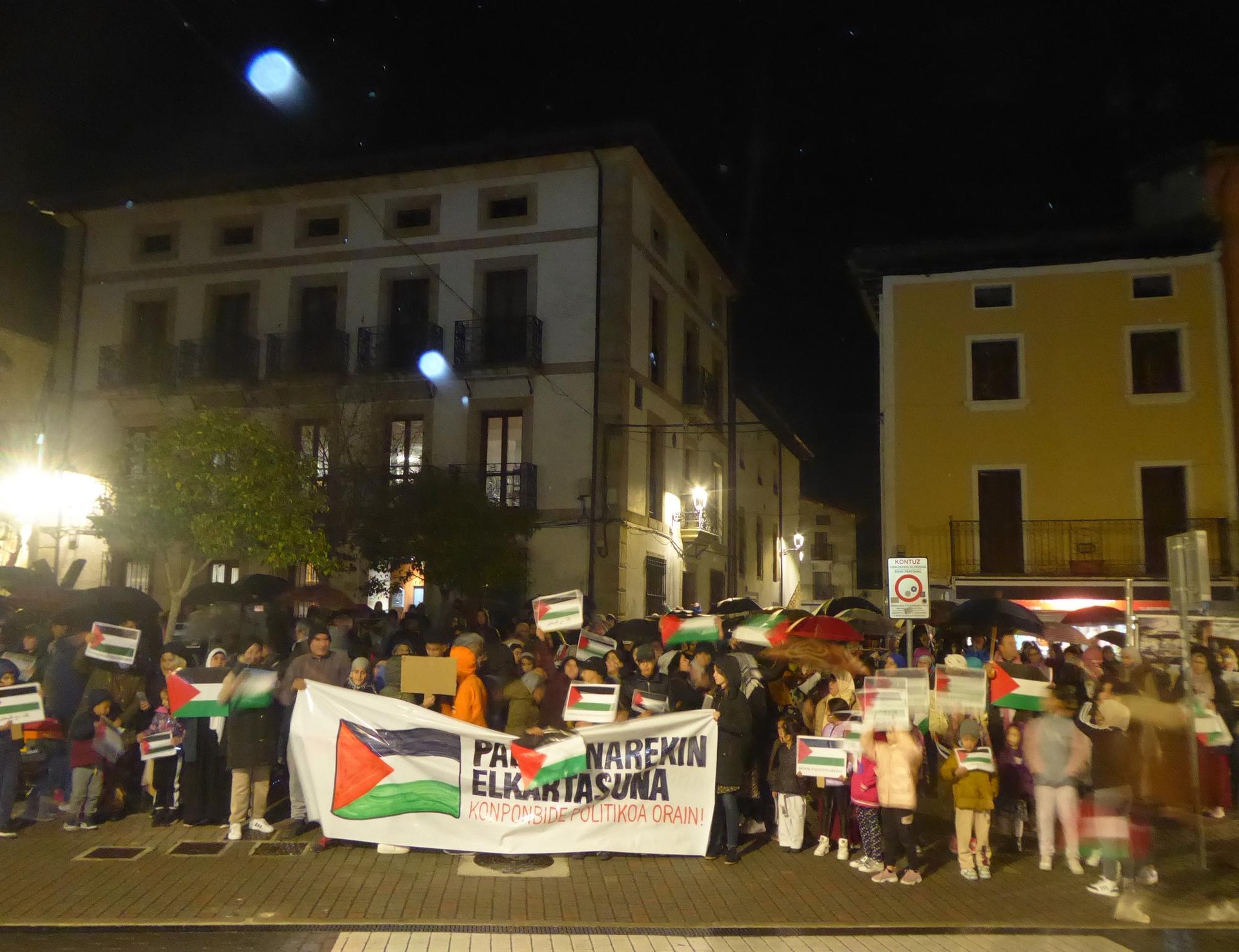 Palestinaren aldeko manifestazioa deitu dute