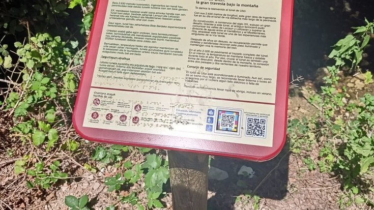 Plazaola bide berdeak seinaleztapen irisgarri berria du