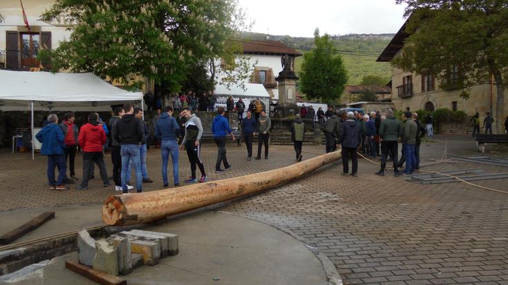 Ia ordu beteko lana maiatza zutitzeko