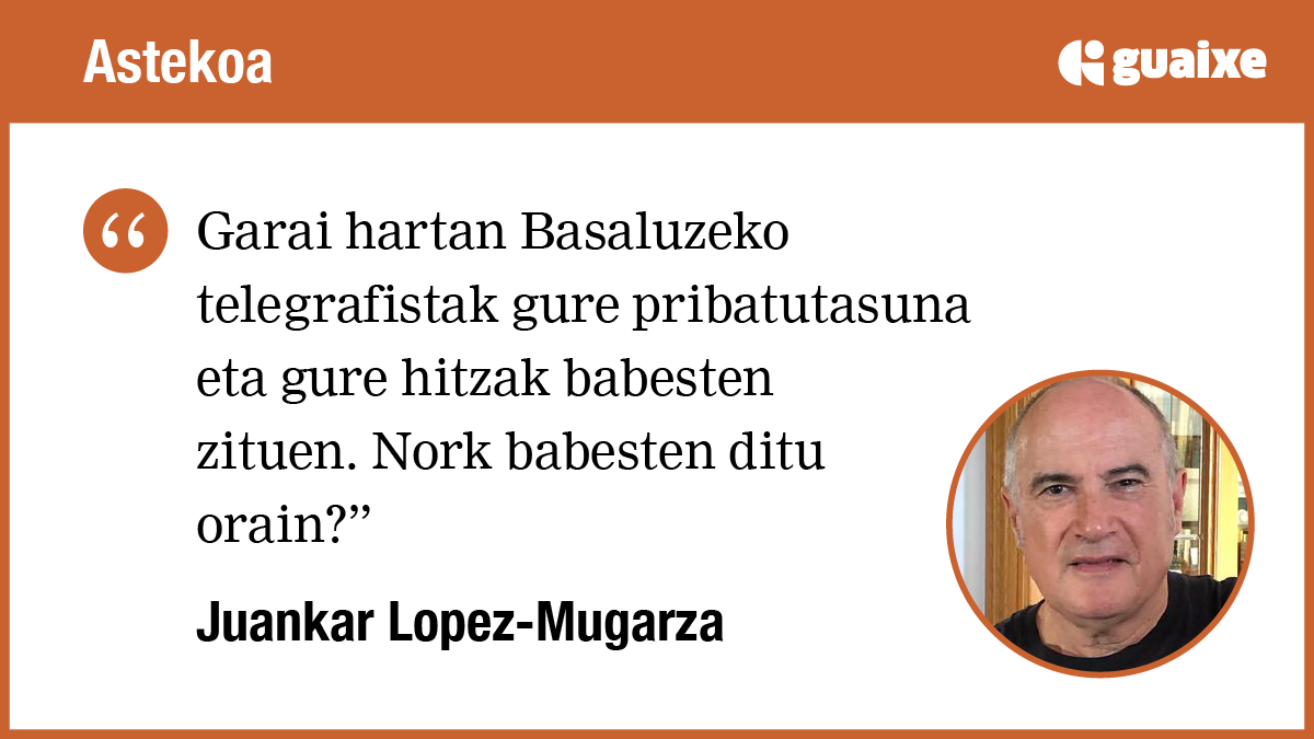 Basaluzeko Dorreko telegrafista