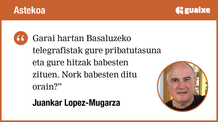 Basaluzeko Dorreko telegrafista