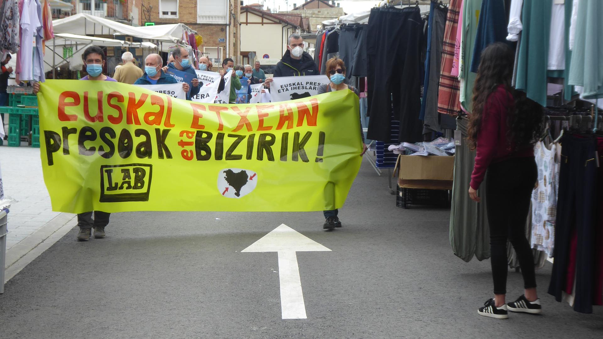 LAB presoen eskubideen alde mobilizatu da