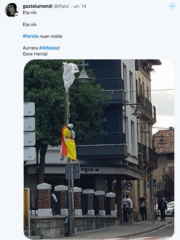 Eta nik #farola nuen maite