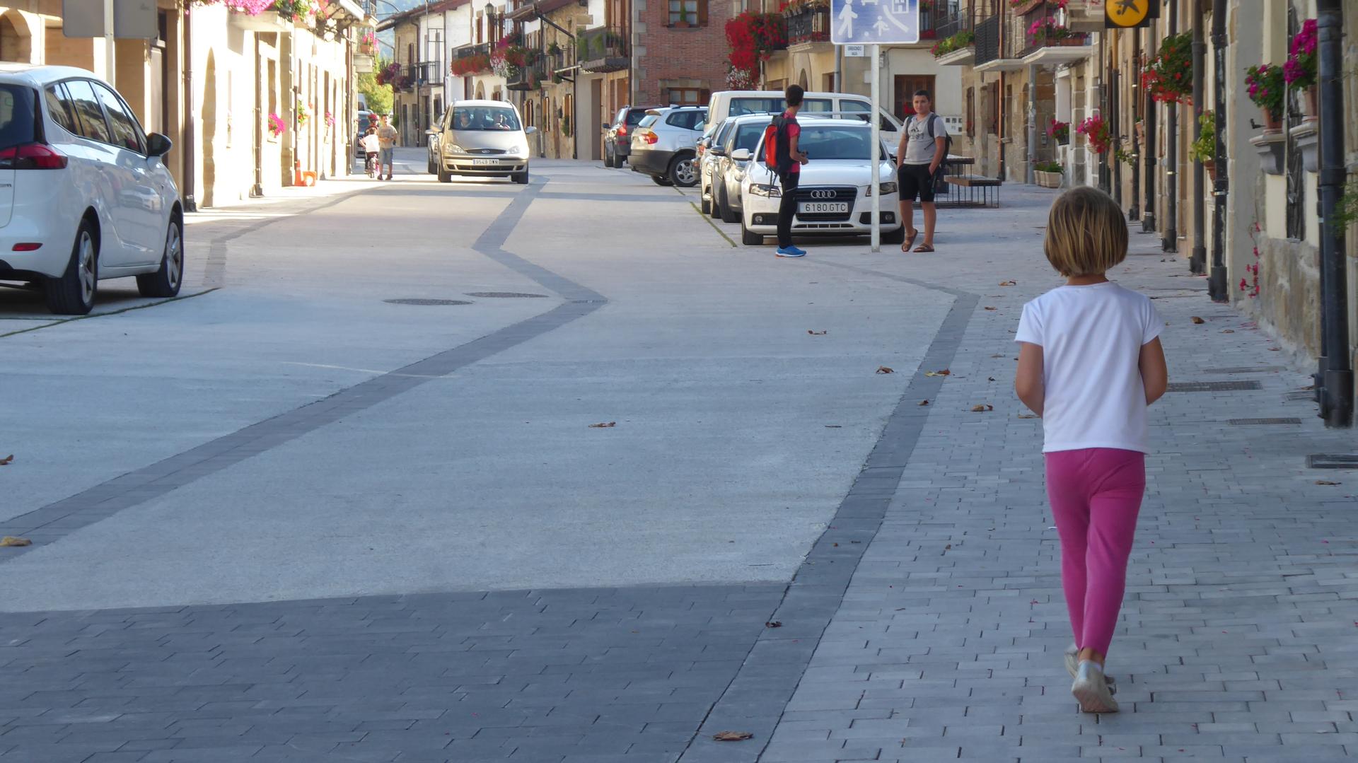 Ikasle batzuei ikasketa materiala banatzen hasi zaie