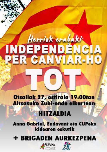 Herriok erabaki. Independència per canviar-ho tot+Brigaden aurkezpena