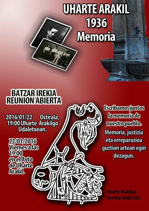 Uharte Arakil, 1936ko memoria