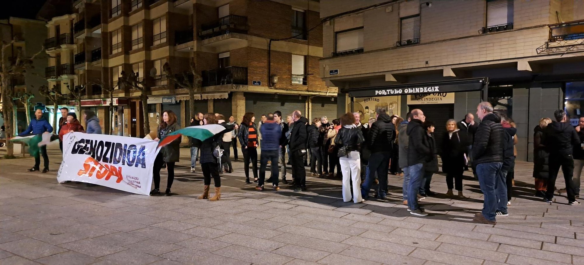 Palestinaren aldeko bilkurak