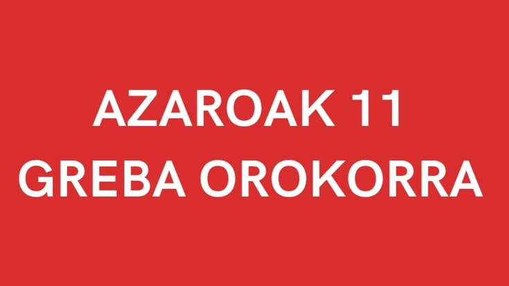 A11 Greba Orokorra