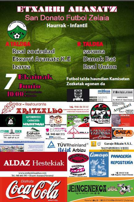 Bihar haurren futbol Torneoa Etxarrin