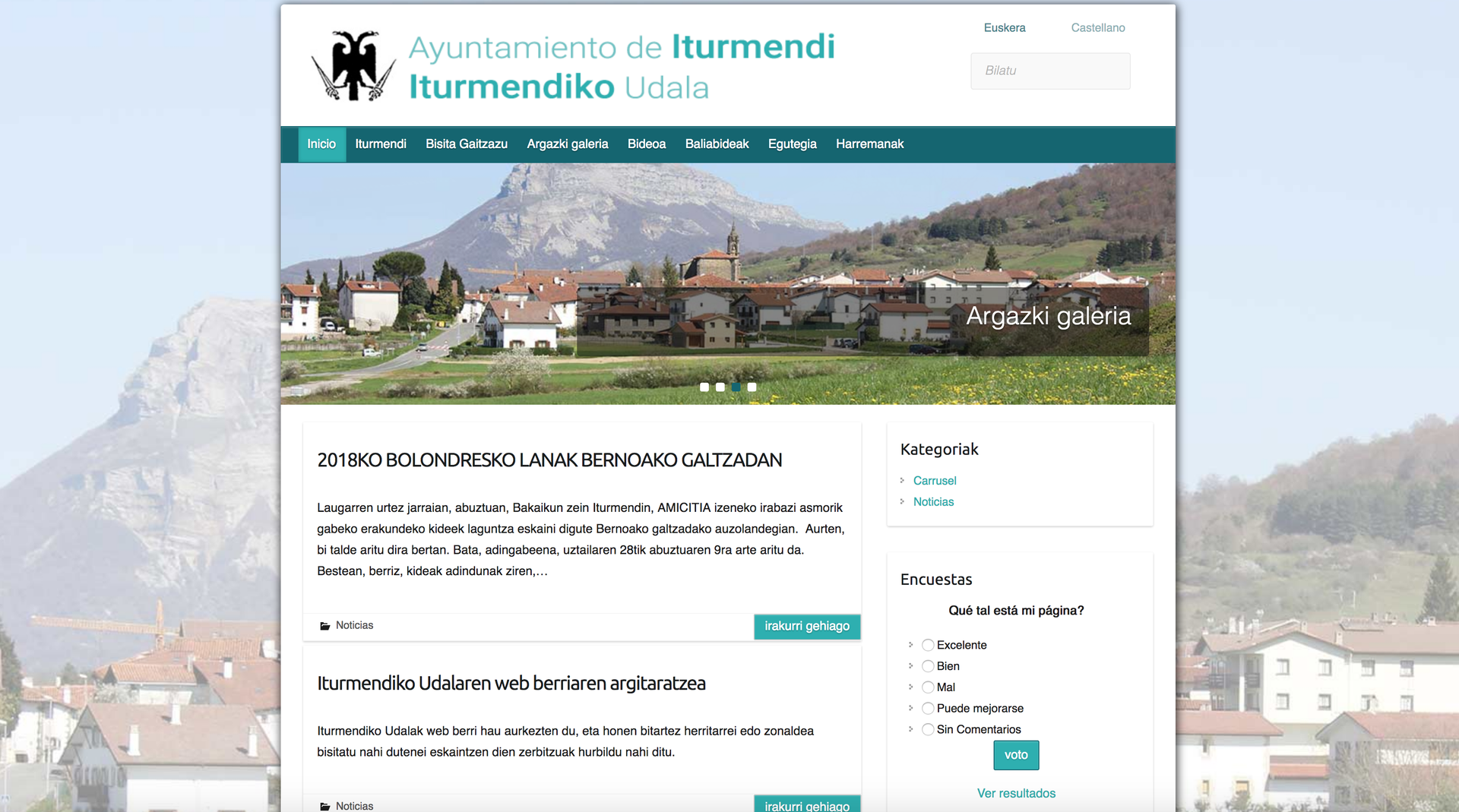 Udalak web orria mustu du 