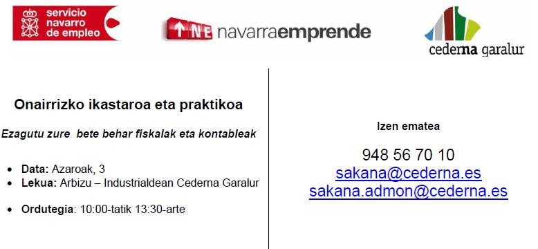 Ikastaro praktikoa ekintzaileentzat edo autonomo h