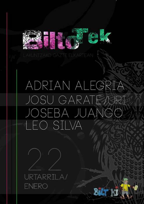 Bilto-tek: Adrian Alegria, Josu Garate/ Uri, Joseba Juango eta Leo Silva