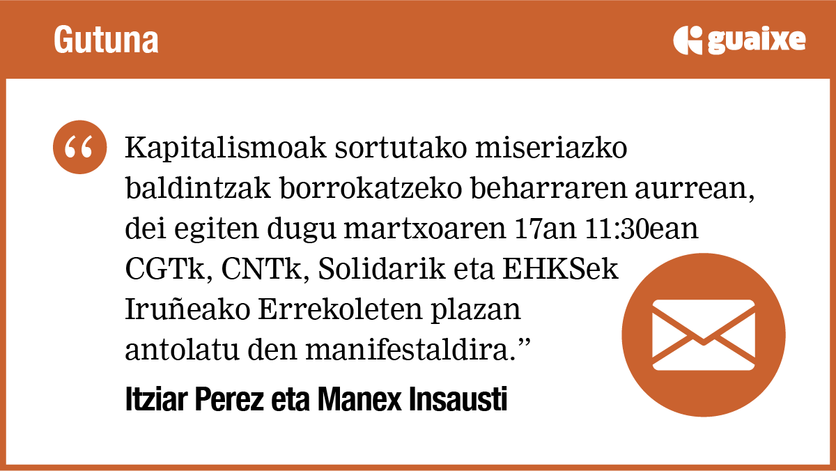M17ko Greba Orokorra: kapitalisten irabaziak gureganatu