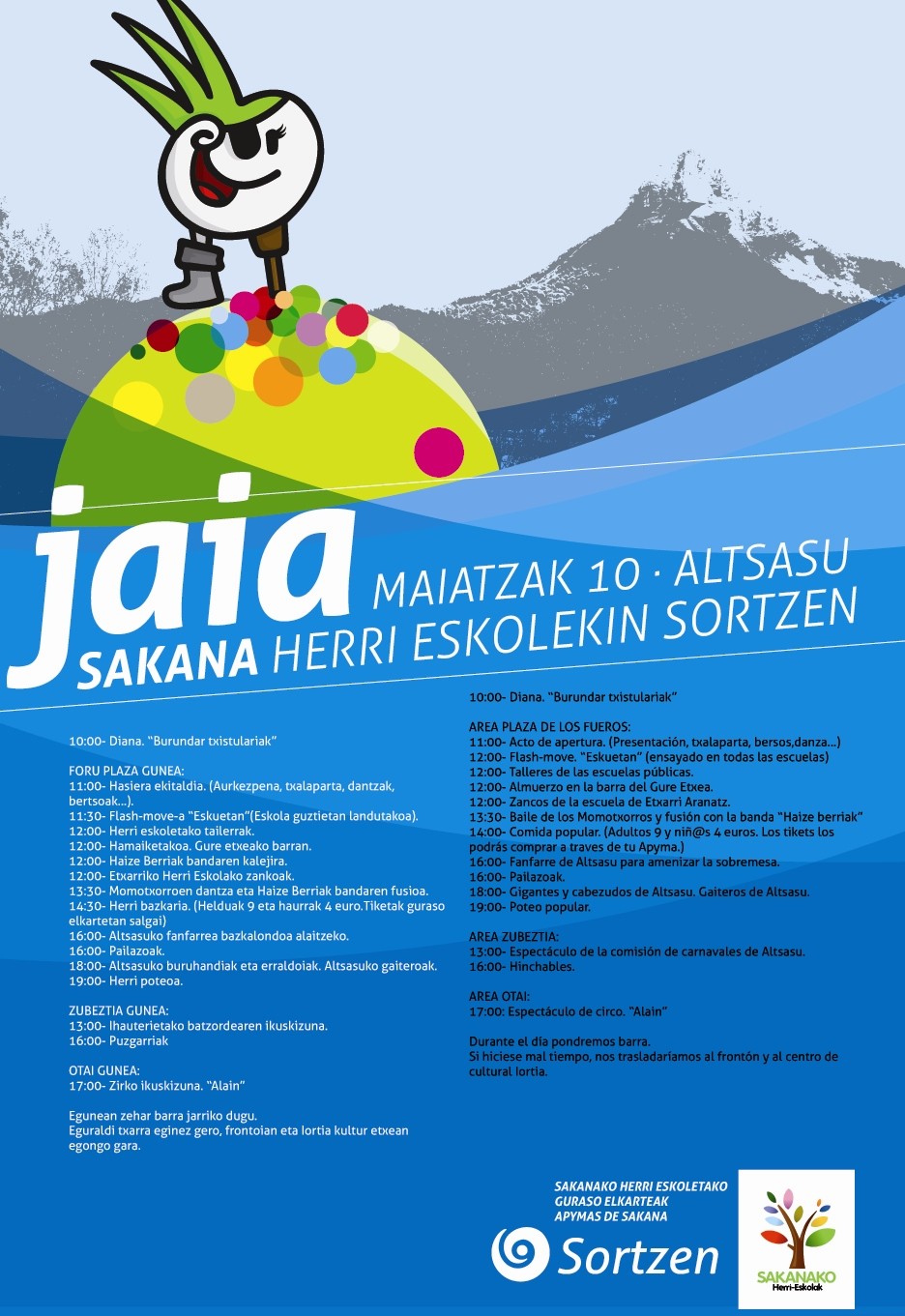 MARI KALANBRE ETA ANE PIRATA HERRI-ESKOLEN JAIAN LARUNBATEAN ALTSASUN!!