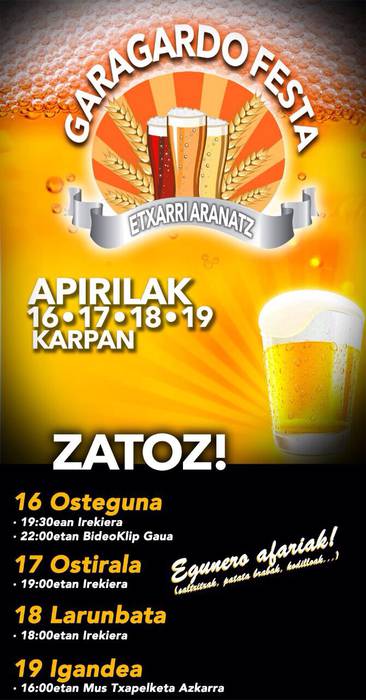Garagardo festa