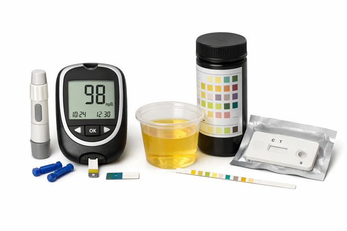 Test azkarrak: analisiak etxean