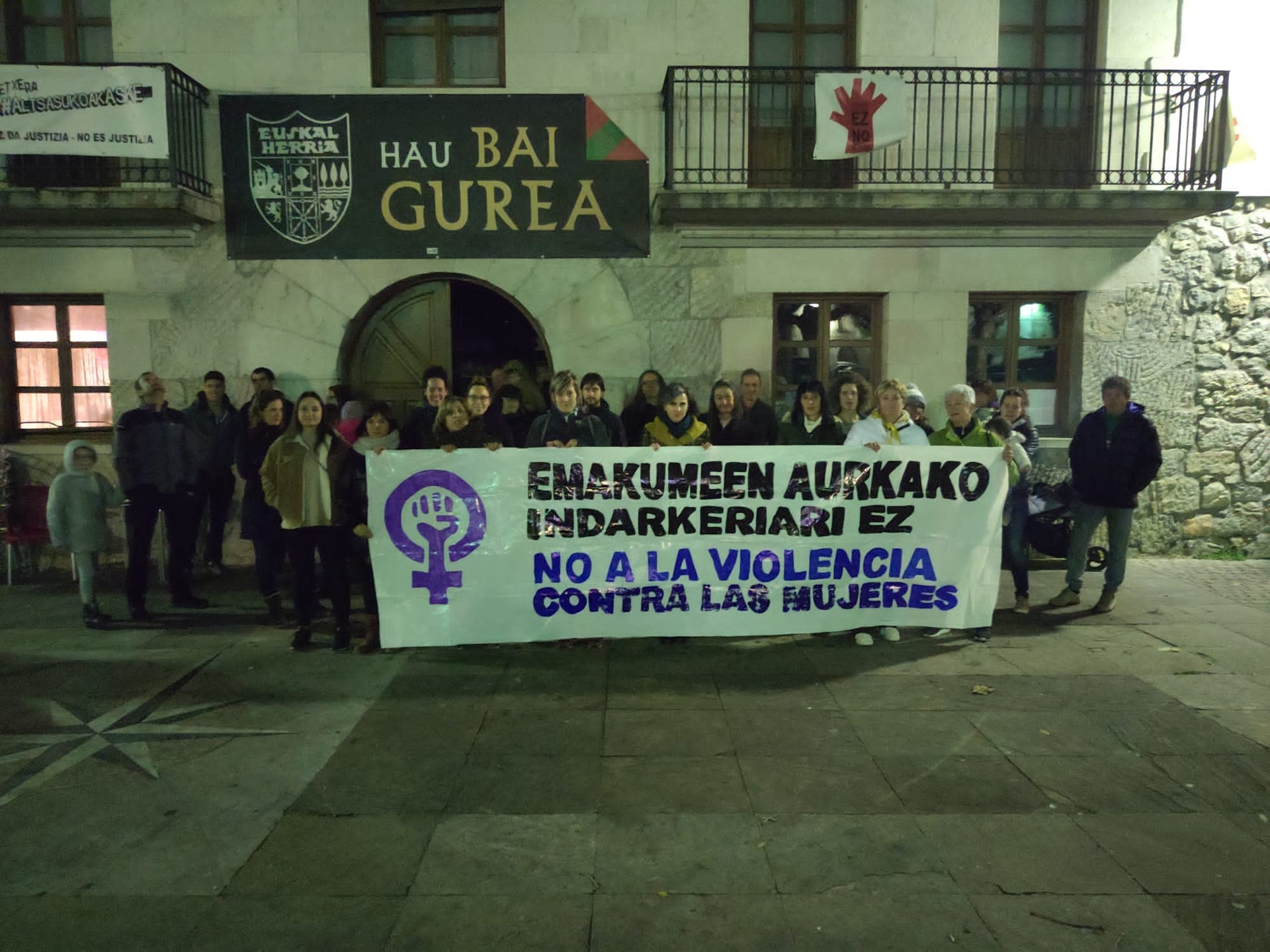 Emakumeen kontrako indarkeriari aurre egiteko deia