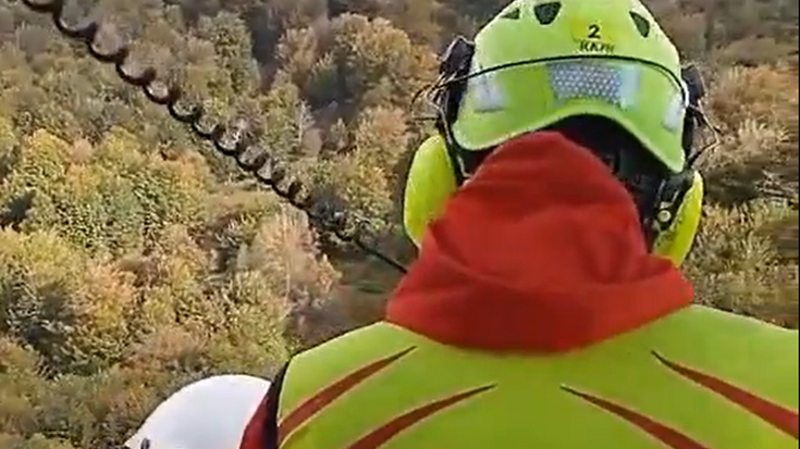 Galdutako mendizalea erreskatatuta