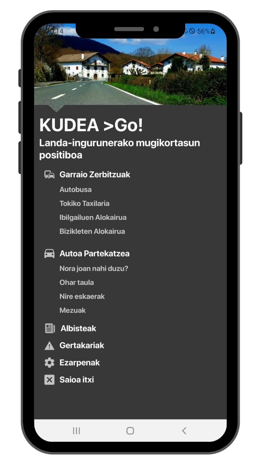 Sakana KudeaGo aplikazioa erabilgarri dago