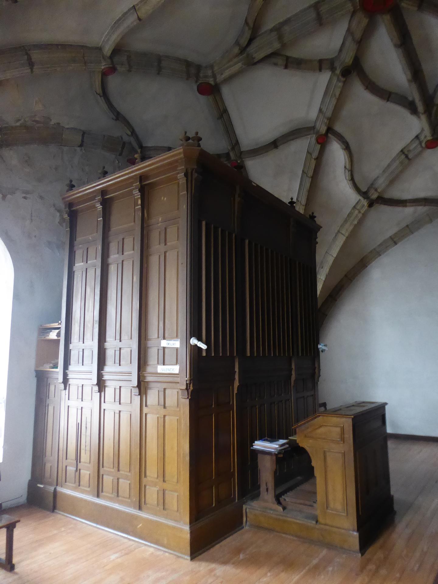 Epelen zuhaitzak, organoa elizan