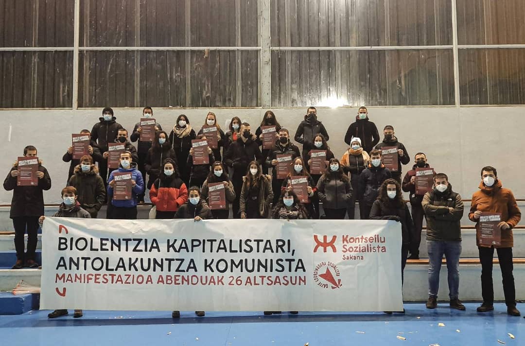 Kontseilu Sozialistak “biolentzia kapitalistari” aurre egitera deitu du