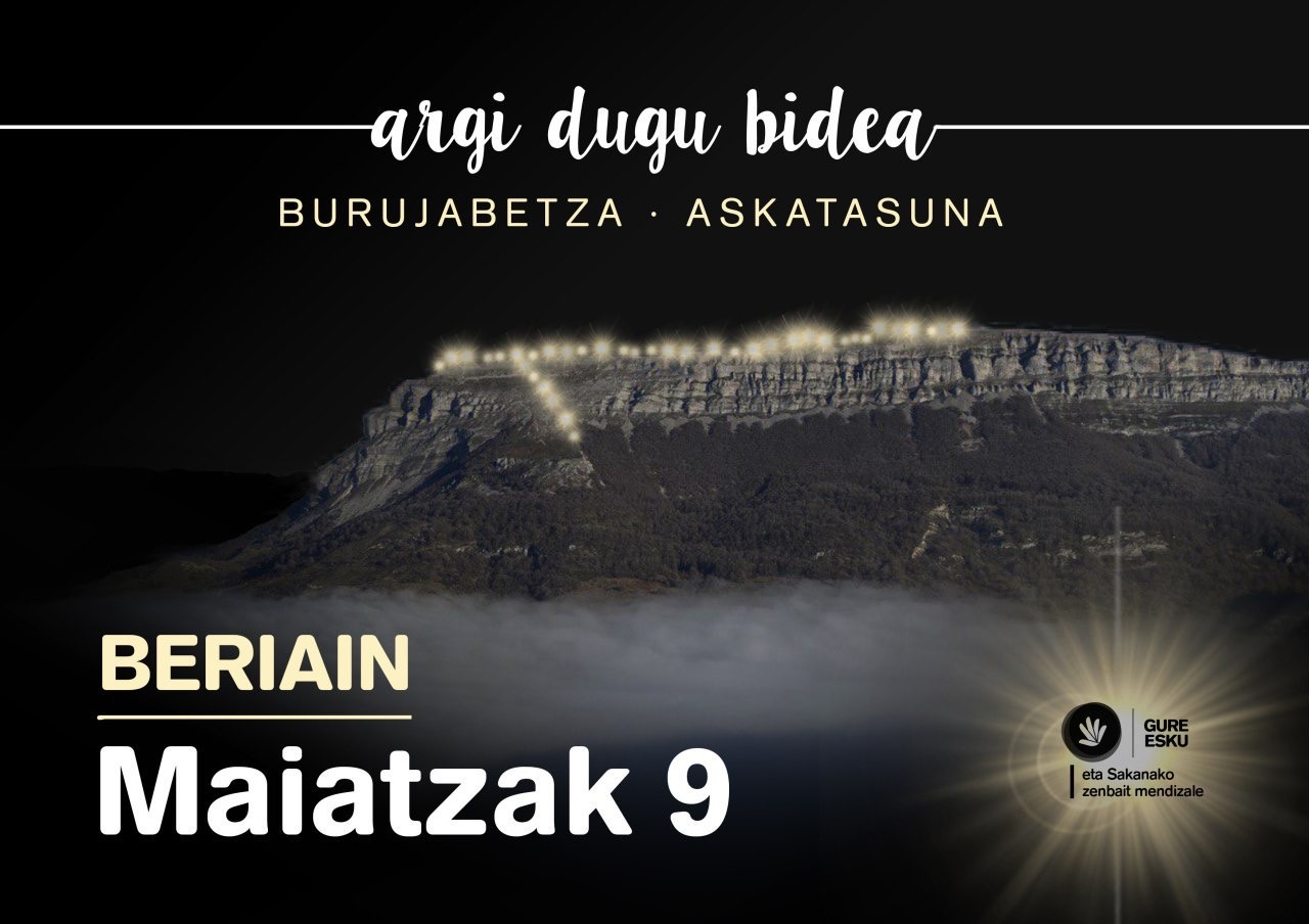 Beriain argiztatzea helburu