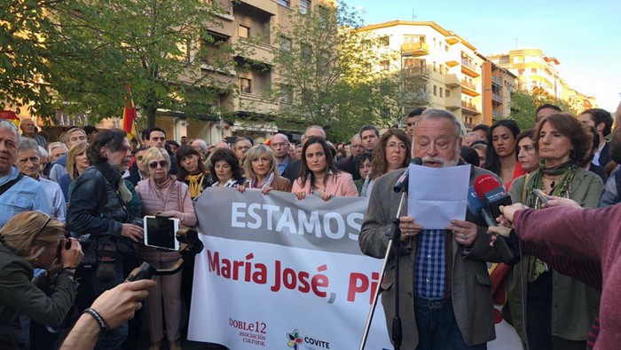 Erasotuen aldeko kontzentrazioa Iruñean