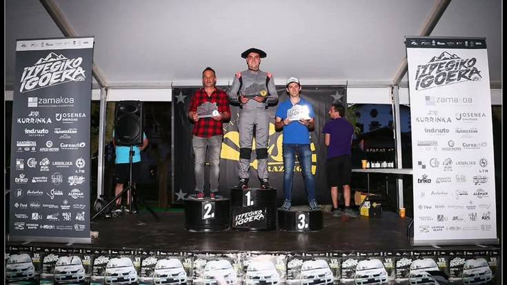Iker Palacios, Izpegiko igoerako podiumean