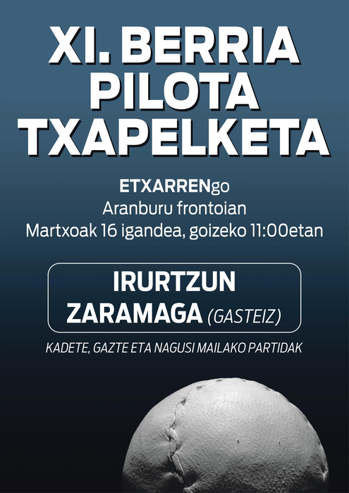 Irurtzungo pilotariak Berria txapelketan