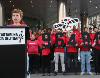 Zaballako espetxera egindako martxagatik 96.480 euroko isuna