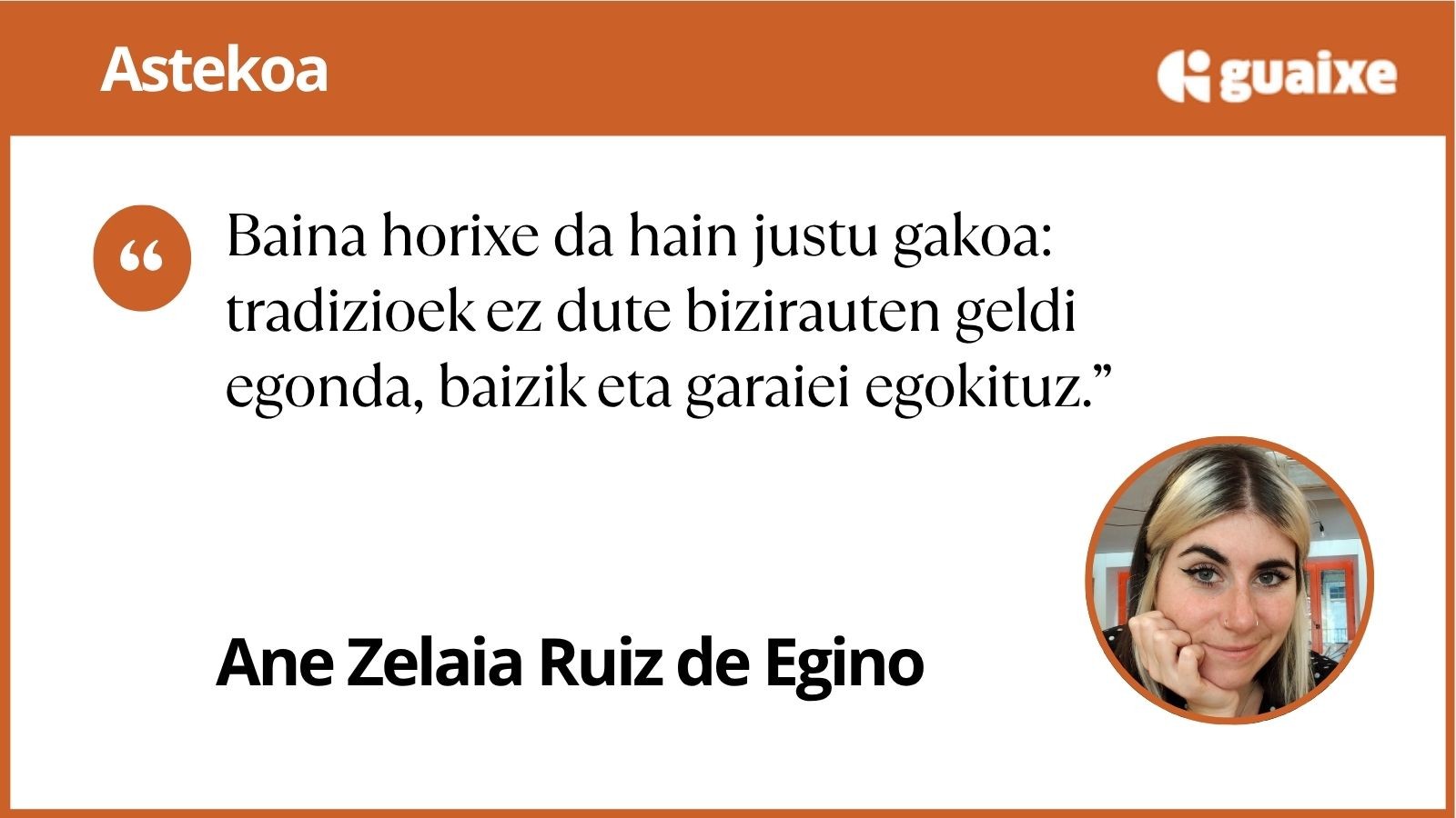 Tradizioa?