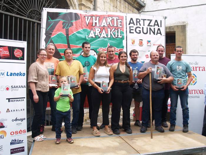 Artzain Eguneko hainbat sailkapen