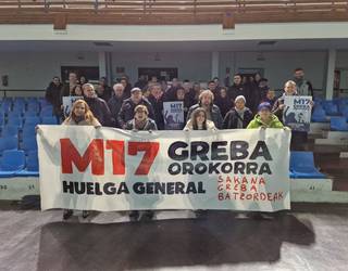 Greba orokorra prestatzeko batzarrak egiten ari dira