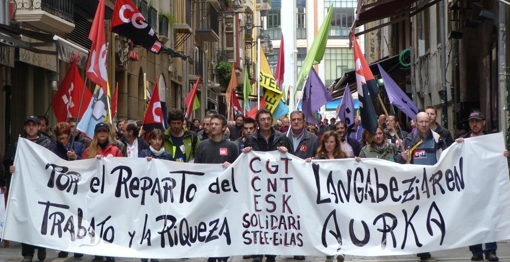 CNT, CGT, ESK, STEILAS eta Solidari elkarrekin