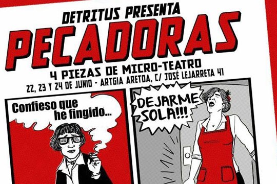 Lau mikro antzerki "garratz eta probokatzaile" Irurtzunen