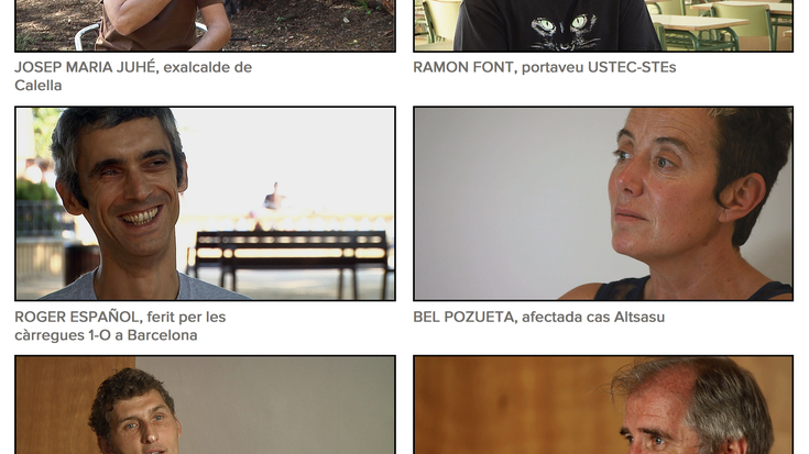 Kataluniako erreferendumari buruzko dokumentalaren emanaldia