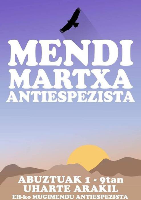 Mendi Martxa antiespezista Aralarren