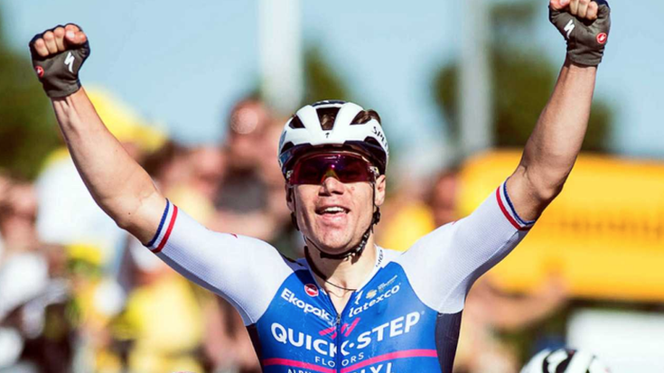 Jakobsen suziriak aho bete hortz utzi du berriro Van Aert