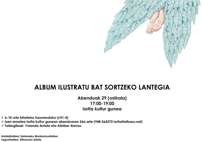 Haurrak album ilustratuetara hurbiltzeko lantegia