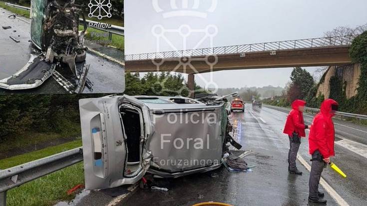 Autobian izandako istripuan arin zaurituta