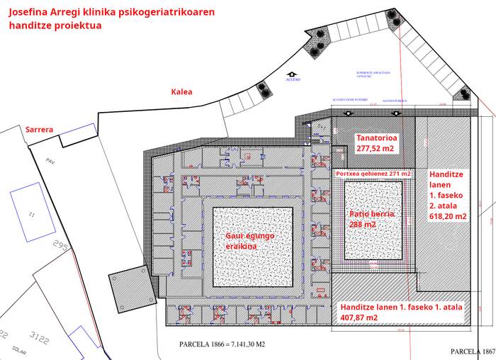 Klinika handitzeko proiektua bidea egiten ari da