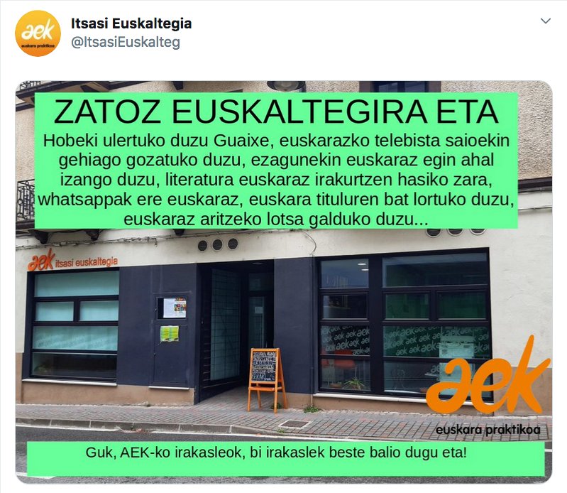 Zatoz euskaltegira eta...