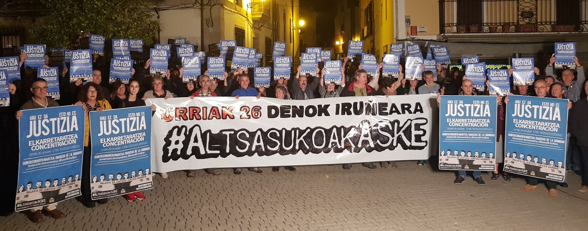 Altsasuko auziko epaia Iruñean salatzeko deia