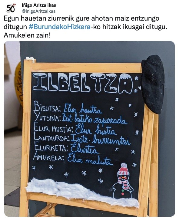 Egun hauetan ziurrenik gure ahotan maiz entzungo ditugun Burundako Hizkerako hitzak