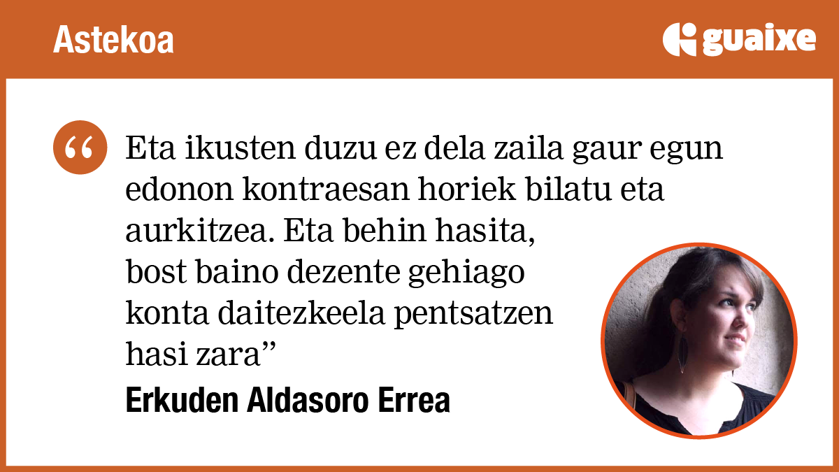Alde esan, kontra egin